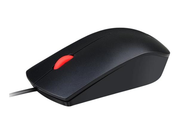 Lenovo Essential USB Black (Red Wheel) Mouse
